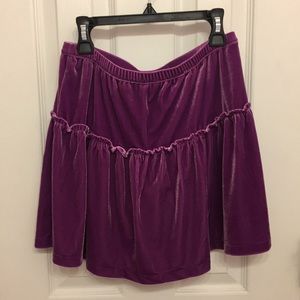 Lands’ End girl’s velvet skort